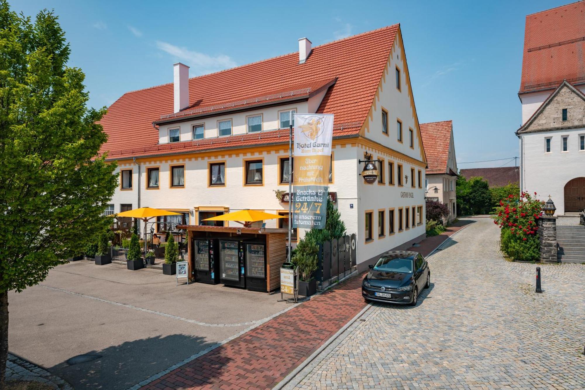 Hotel Garni "Zum Engel" Oberguenzburg Dış mekan fotoğraf